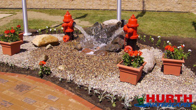 Saukville Fire Department hydrants from side